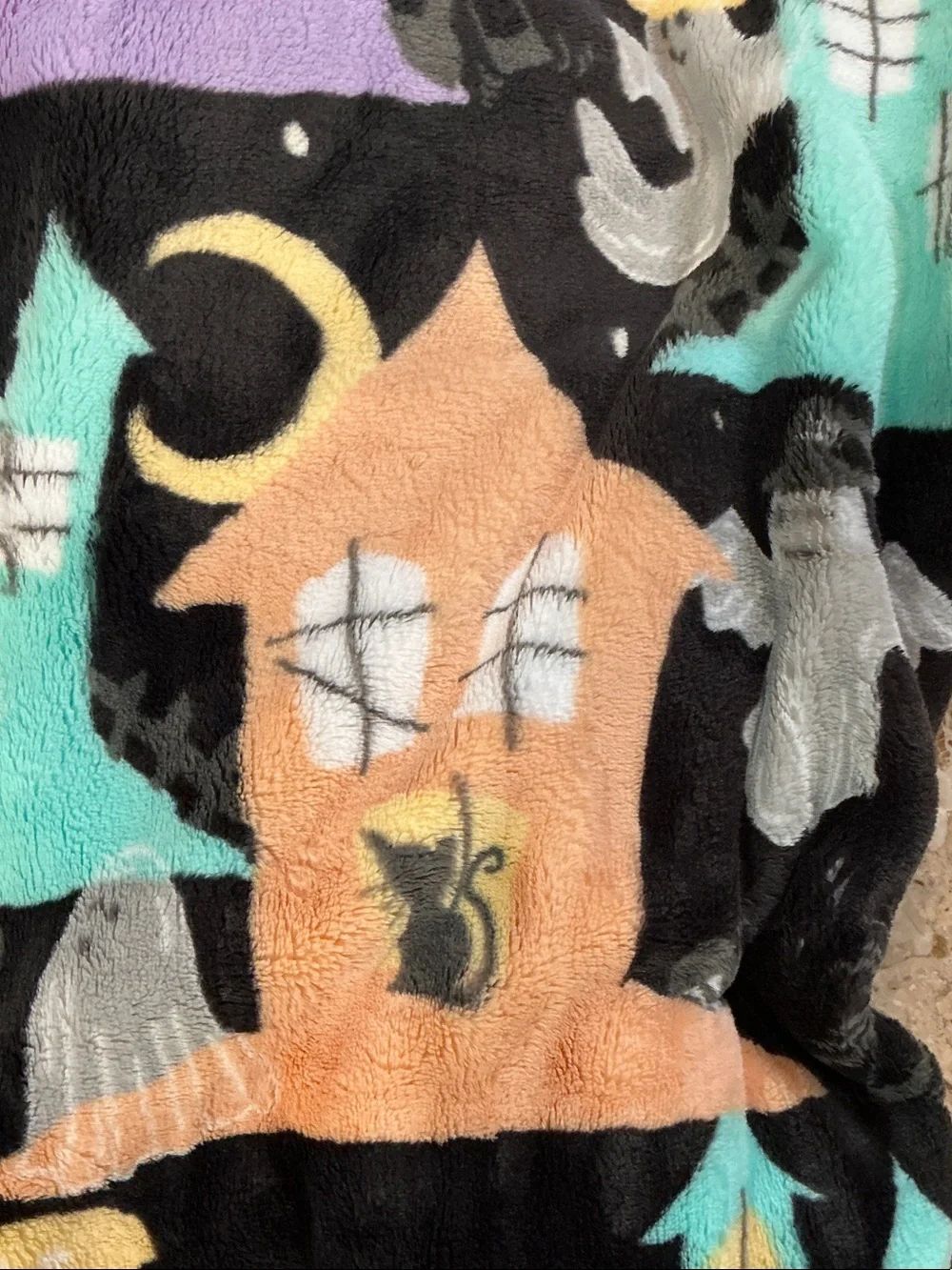 Spells and Potions Oversized Plush Throw - Halloween design